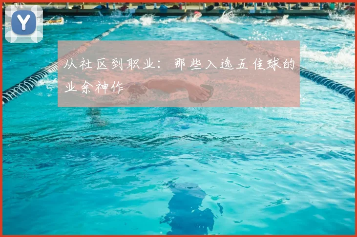 从社区到职业:那些入选五佳球的业余神作